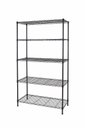 Ver imagem 1 de Estante de Aço Preto 5 Prateleiras Rack Aramado C Forros