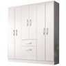 Guarda Roupa New Marbella Casal 7 Portas 1 Gaveta Evidencia Cor Branco - 1