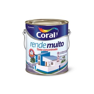 Tinta Acrílica Rende Muito 3,6 Litros Branco Fosco Coral
