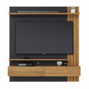 Ver mais imagens de Painel Home Suspenso para TV 65 Pol. 150cm Buriti C05 Noce Milano/Preto Fosco - Mpozenato