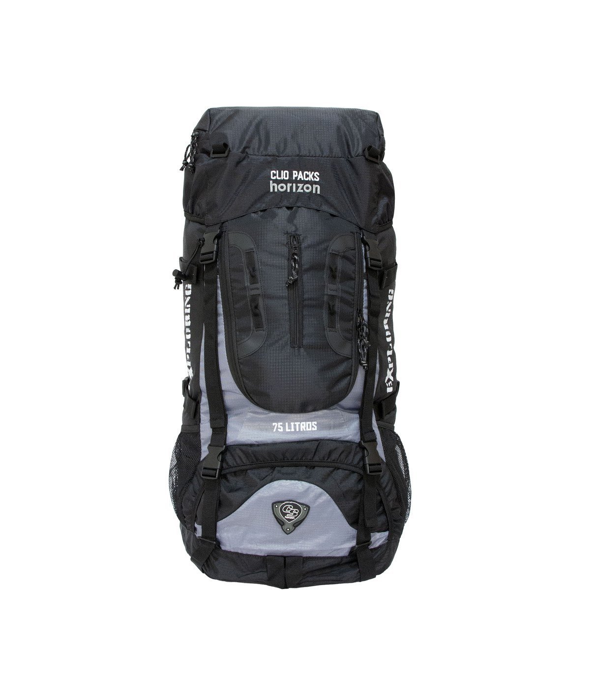 MOCHILA 75L CAMPING ESPORTE ESCOTEIROS ACAMPAMENTO REFORÇADA:Preto - 2