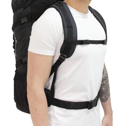 MOCHILA 75L CAMPING ESPORTE ESCOTEIROS ACAMPAMENTO REFORÇADA:Preto - 8