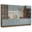 Ver imagem 7 de Armário de Cozinha Completa 340cm Rustic/Cinza Lux Madesa 02
