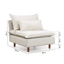 Ver imagem 4 de Sofá Modular com Encosto Pé Madeira Sôma CabeCasa MadeiraOriginals