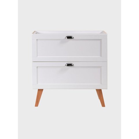 Gabinete para Banheiro 80cm Mdf Branco Milano - On Móveis