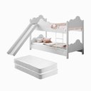 Ver imagem 2 de Beliche Ayla Branco com Escorregador e Colchões