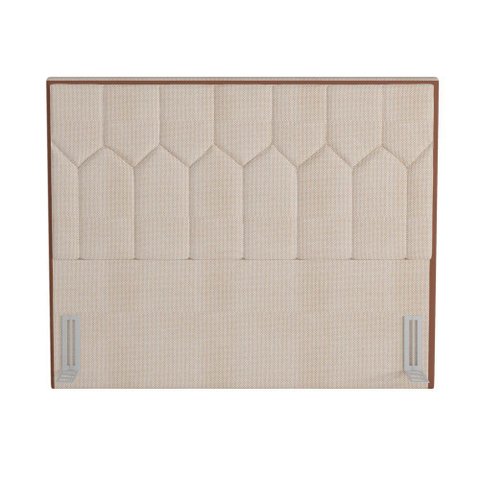 Cabeceira King 195cm Órion P02 Linho Bege Cru - Mpozenato