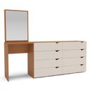 Ver imagem 2 de Cômoda Penteadeira 8 Gavetas com Espelho Porto
