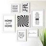Kit de Quadros Decorativos 7 Peças Home Sweet Família Good Vibes Los Quadros - 1