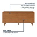 Ver imagem 7 de Conjunto Cristaleira 2 Portas de Vidro com Buffet 4 Portas Delux 100% MDF Prime