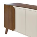 Ver imagem 4 de Buffet Aparador com 4 Portas 2 Prateleiras Elegance Cedro/off White - Artely
