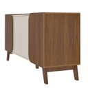 Ver imagem 3 de Buffet Aparador com 4 Portas 2 Prateleiras Elegance Cedro/off White - Artely