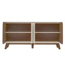 Ver imagem 6 de Buffet Aparador com 4 Portas 2 Prateleiras Elegance Cedro/off White - Artely