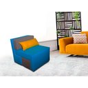 Ver imagem 1 de Poltrona Cama Que Se Transforma em Sofá Cama Resistente e Confortável em Sarja Composê