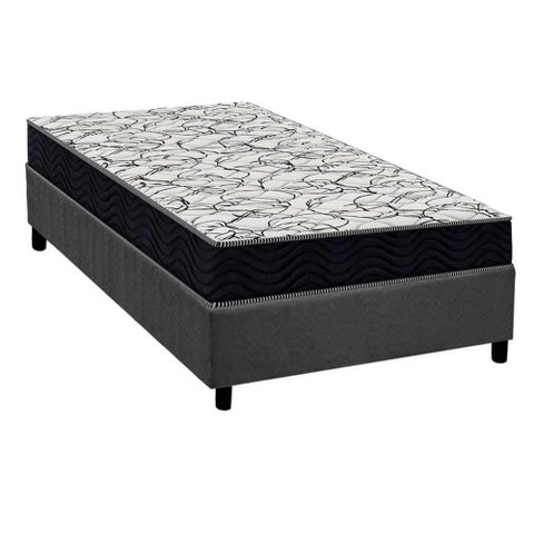 Cama Box Crc Solteiro +Colchão Ortopédico D45 AIRTECH150 Ortobom 88x188