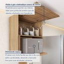 Ver mais imagens de Cozinha Completa Modulada 8 Peças 11 Portas 10 Gavetas Norten Branco/Nature