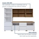 Ver imagem 7 de Cozinha Completa Modulada 8 Peças 11 Portas 10 Gavetas Norten Branco/Nature