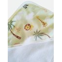Ver imagem 4 de Toalha de Banho Bebê Safari Forro Fralda com Capuz 70x70cm: Verde
