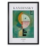 Quadro Decorativo Kandinsky - Upward 45x34cm - com Vidro:moldura Branca - 1