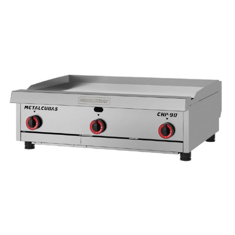 Chapa a Gás Premium CHP-90 em aço inox Metalcubas à gás