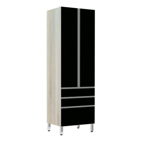 Paneleiro 70Cm Lis Legno Crema Com Preto Tx