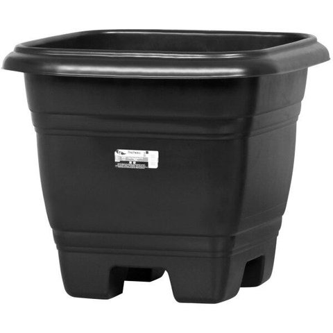 Vaso Quadrado N35 Rischioto Preto