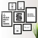 Ver imagem 1 de Kit de Quadros Decorativos 7 Peças Frases Motivacionais Los Quadros