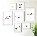 Ver imagem 1 de Kit de Quadros Decorativos 7 Peças Família Amor Fé Los Quadros