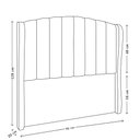 Ver imagem 5 de Cabeceira para Cama Box Solteiro 90 Cm Angel Corino Branco I02 - D'Rossi