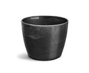 Ver imagem 1 de Vaso Cachepô de Plástico Elegance REDONDO 04 Nutriplan Preto Ônix