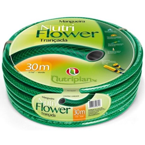 Mangueira Trançada Nutriflower 7/16" x 2mm Verde Nutriplan 30 M