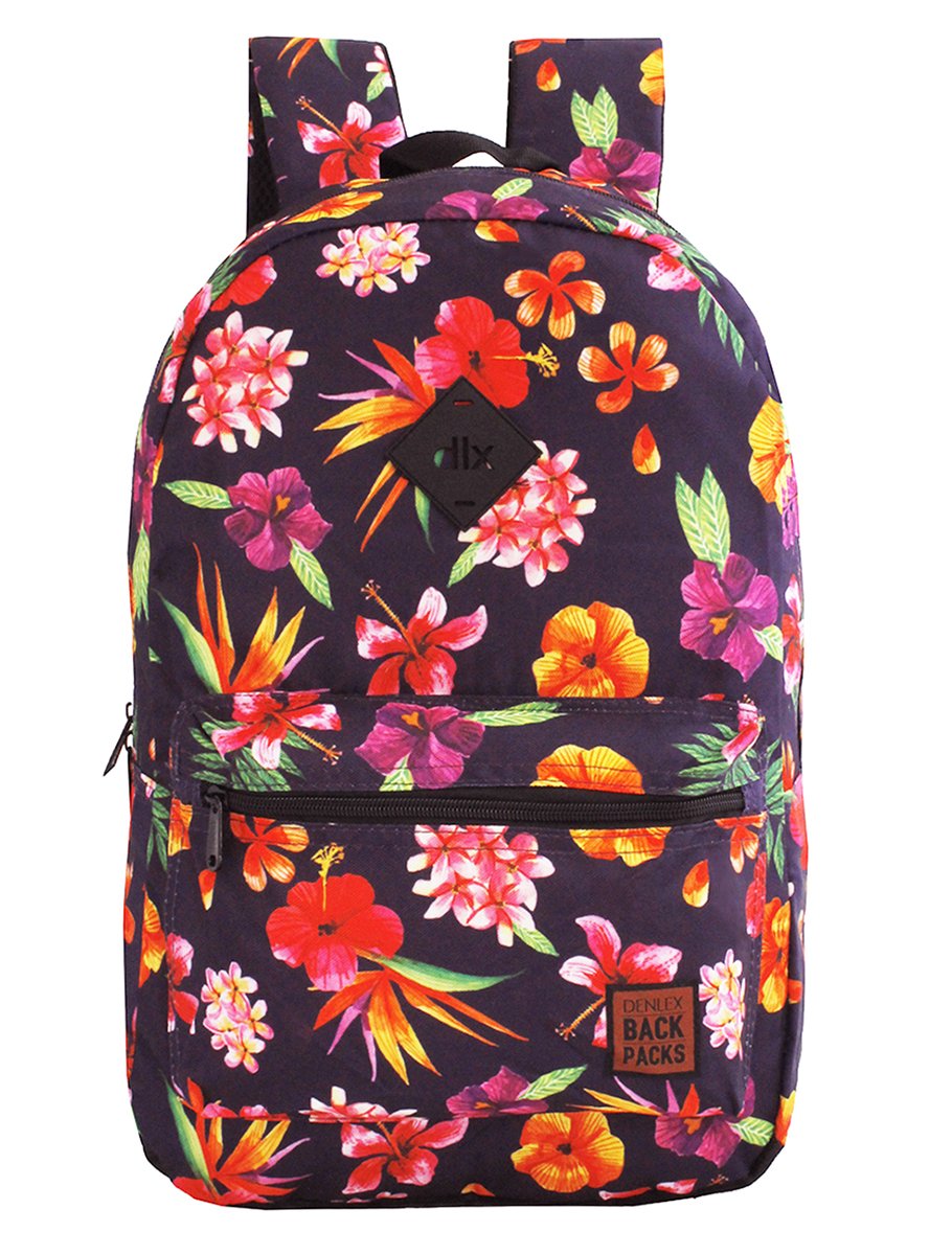 Mochila Reforçada Meninas Costas Escolar Flores - 2