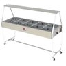 Carro Buffet Self Service Quente 10 Cubas Prb-10 Gn Tampa De Vidro 127V - Progas - 1