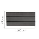 Ver imagem 2 de Painel Estofada Argentina 140cm Casal Para Cama Box Quarto Suede Cinza Escuro Grafite - Gat Magazine