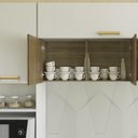 Ver mais imagens de Armário de Cozinha 5 Peças Urban02 Balcão com Pia 120cm K02 Freijó/Supremo - Mpozenato
