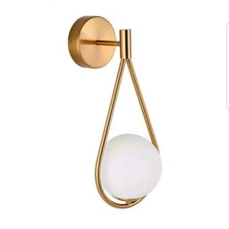 Arandela Luminária de Parede Gota Dourado Fosco Spotline - 1