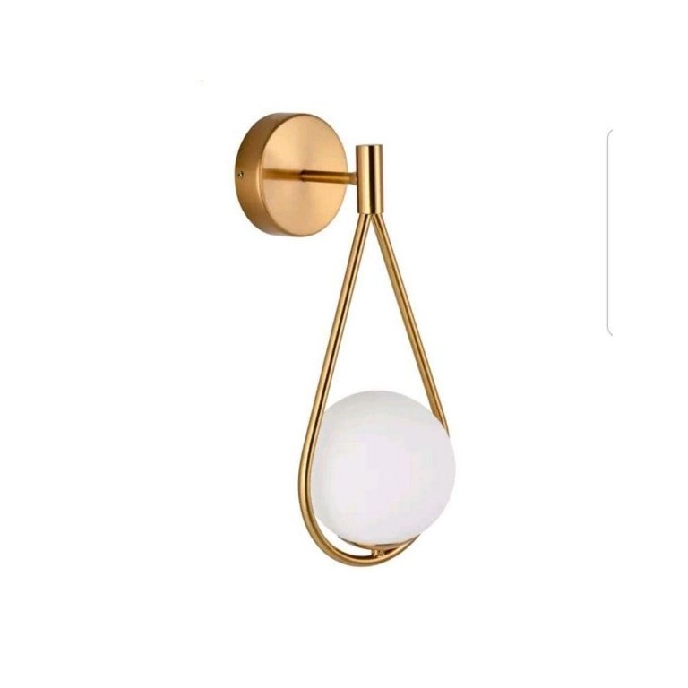 Arandela Luminária de Parede Gota Dourado Fosco Spotline
