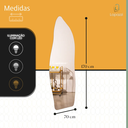 Ver imagem 2 de Espelho Grande Corpo Inteiro Lapidado Orgânico Decorativo 170x70cm Luxo com Led Quente/frio