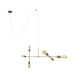 PENDENTE GUN DOURADO CABO 3 MT C/ DESLOCADOR Enerlux