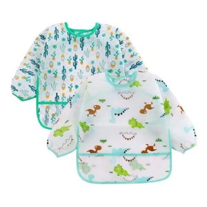 Babador Manga Longa Blw Kit 2unds - Dino e Cactos Baby