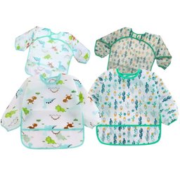 Babador Manga Longa Blw Kit 2unds - Dino e Cactos Baby - 2