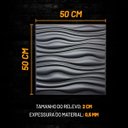 Ver imagem 5 de Kit 10 Placas 3d 50x50cm Revestimento de Parede