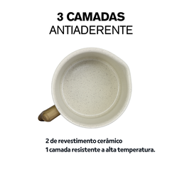 Leiteira Caneca Fervedor Ceramica Inducao Marmol Mimo Style - 7