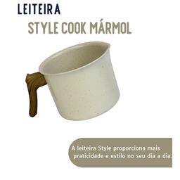Leiteira Caneca Fervedor Ceramica Inducao Marmol Mimo Style - 5