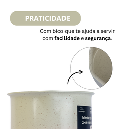 Leiteira Caneca Fervedor Ceramica Inducao Marmol Mimo Style - 6