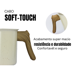 Leiteira Caneca Fervedor Ceramica Inducao Marmol Mimo Style - 4