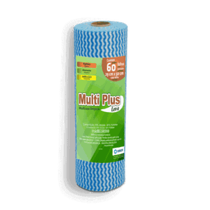 Pano Multiuso Multiplus - 29cm X 30m - 60 Folhas - 35g/m² - Azul