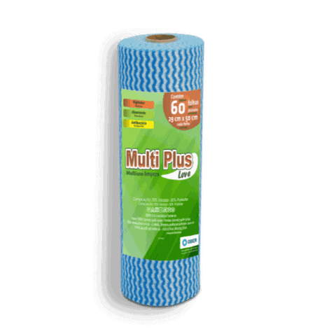 Pano Multiuso Multiplus - 29cm X 30m - 60 Folhas - 35g/m² - Azul