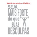Ver imagem 2 de Adesivo de Parede Decorativo com Frase para Academia