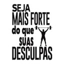 Ver imagem 1 de Adesivo de Parede Decorativo com Frase para Academia